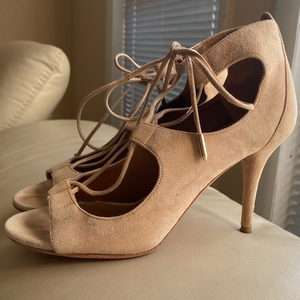 Aquazzura suede heels